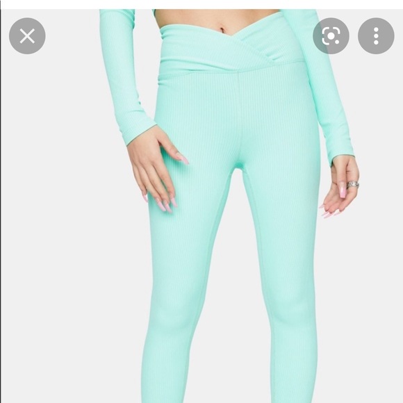 Year of Ours Mint Ribbed Leggings - Picture 3 of 11
